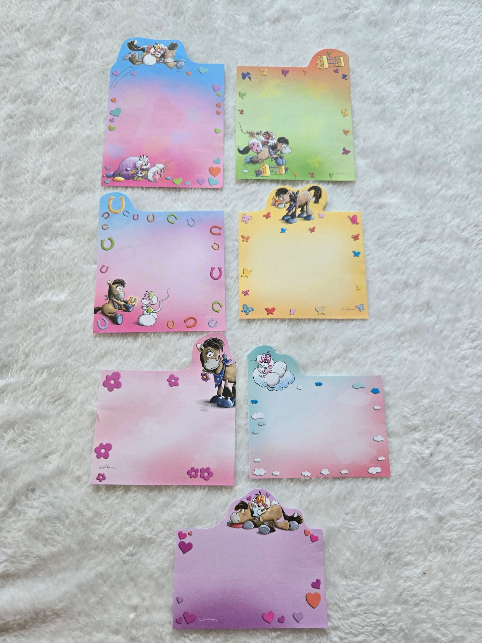 Lote de 7 hojas pequeñas Diddl surtidas – photo 2